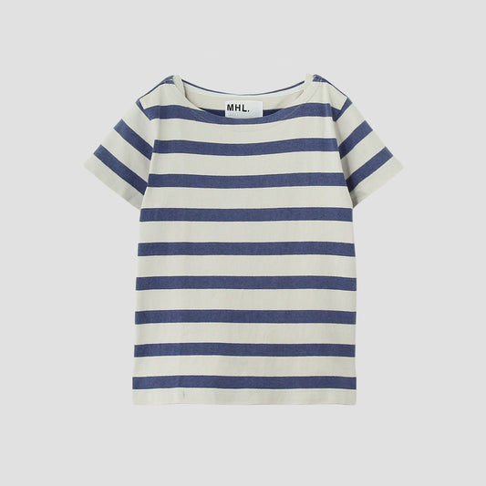 FADED STRIPE COTTON JERSEY