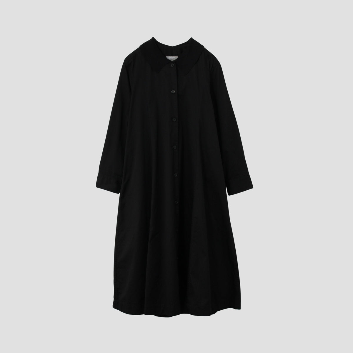 WASHED COTTON SATIN DRESS