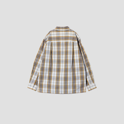 GRAPHIC CHECK COTTON SHIRT