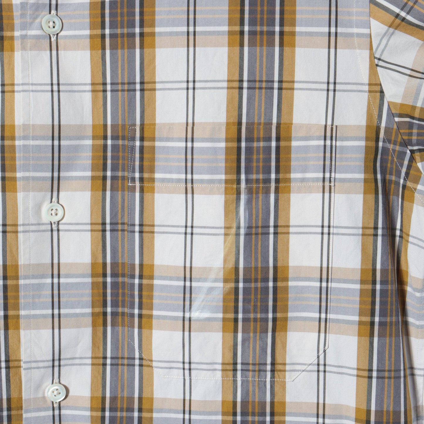 GRAPHIC CHECK COTTON SHIRT