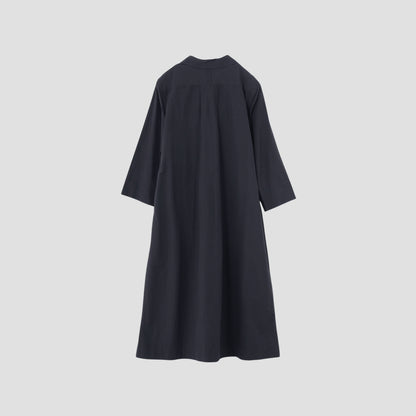 SILK COTTON POPLIN DRESS
