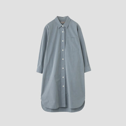 YARN DYED COTTON POPLIN DRESS