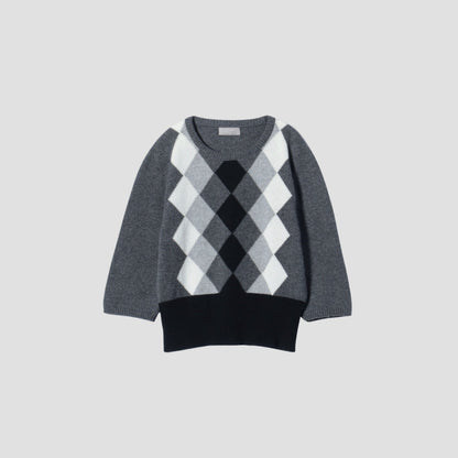 GRAPHIC ARGYLE KNIT