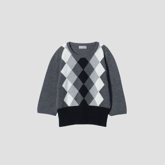 GRAPHIC ARGYLE KNIT