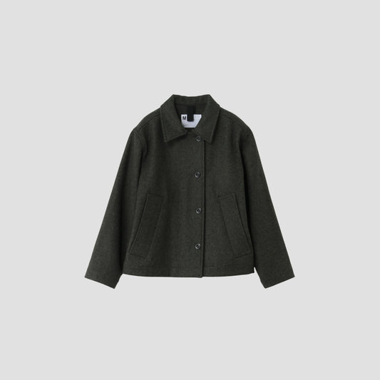 COARSE WOOL MELTON BLOUSON