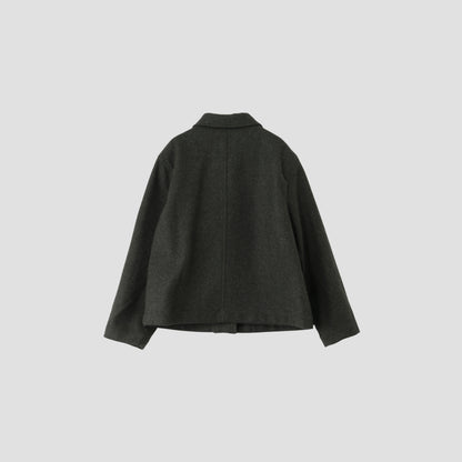 COARSE WOOL MELTON BLOUSON