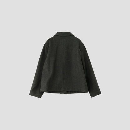 COARSE WOOL MELTON BLOUSON