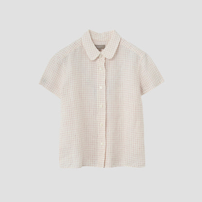 GRAPH CHECK LINEN SHIRT