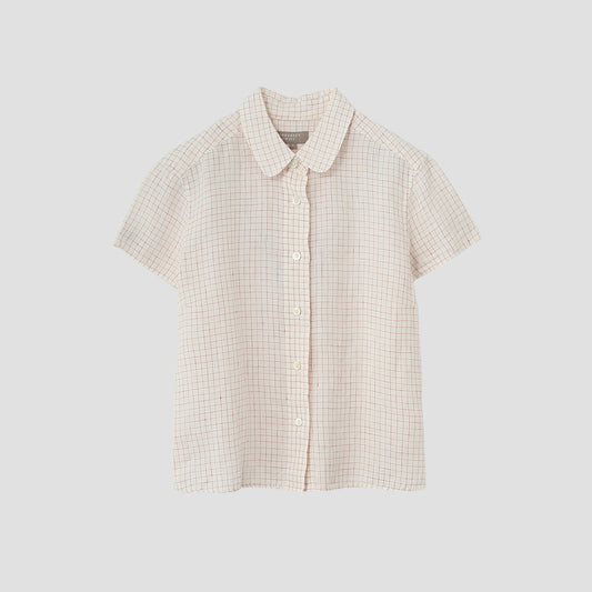 GRAPH CHECK LINEN SHIRT