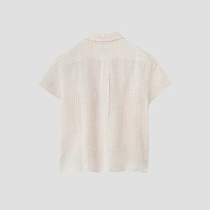 GRAPH CHECK LINEN SHIRT