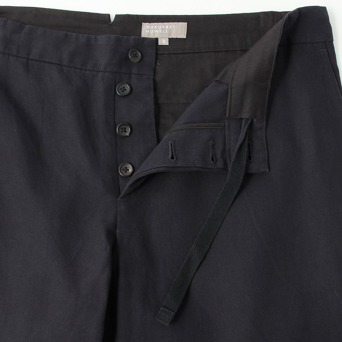 HIGH TWIST COTTON LINEN TROUSERS