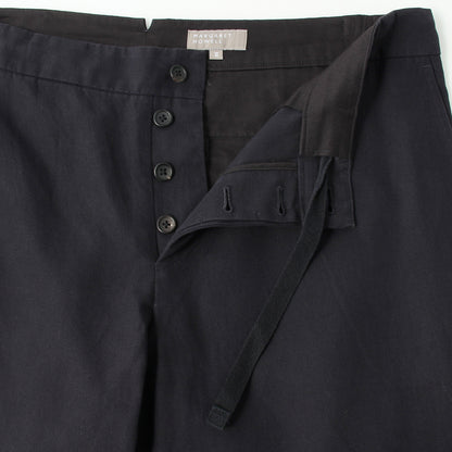 HIGH TWIST COTTON LINEN TROUSERS