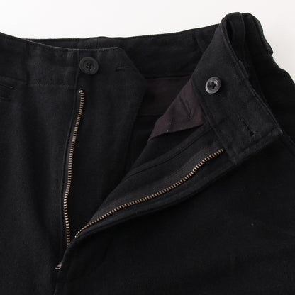 WORN LINEN COTTON DRILL TROUSERS