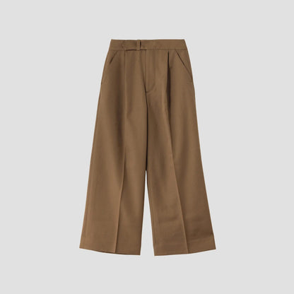 WOOL GABARDINE TROUSERS