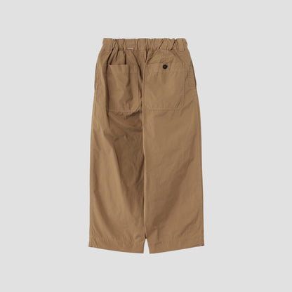 FINE COMPACT COTTON POPLIN TROUSERS