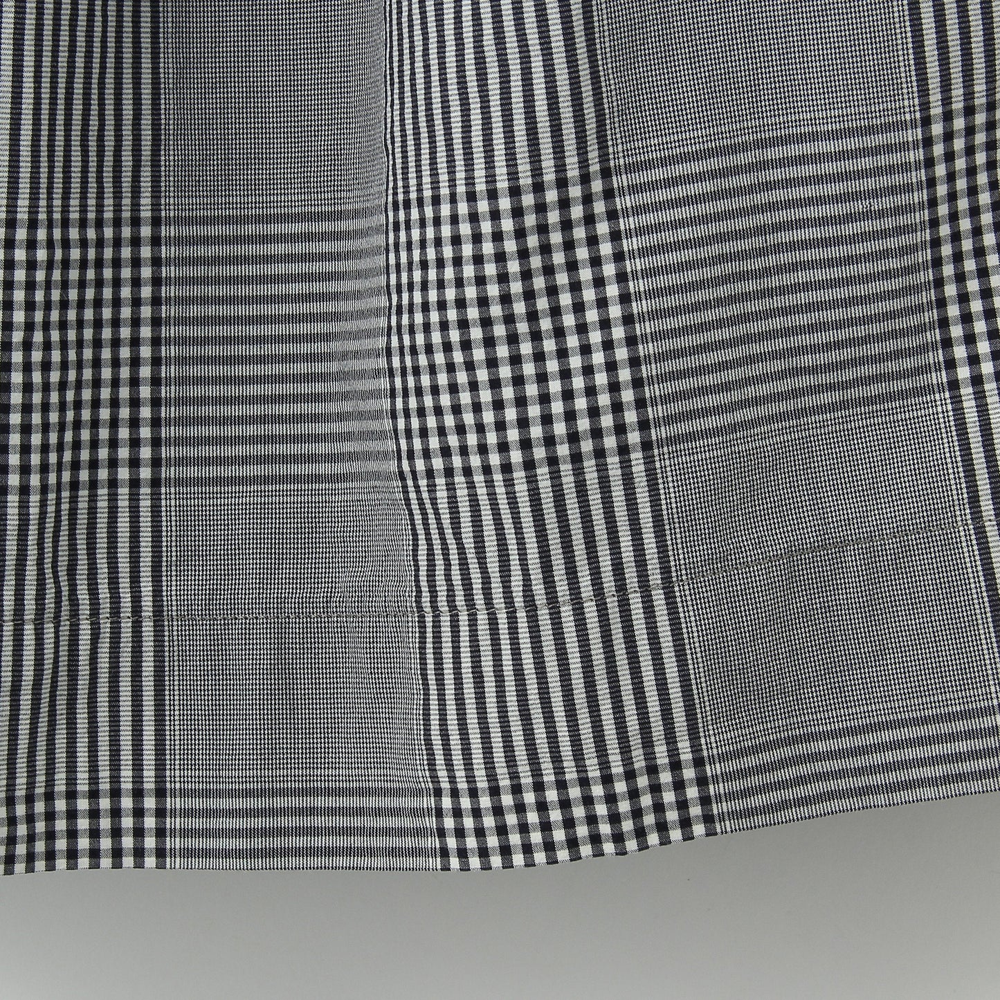 GINGHAM OVERCHECK COTTON SKIRT