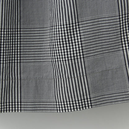 GINGHAM OVERCHECK COTTON SKIRT