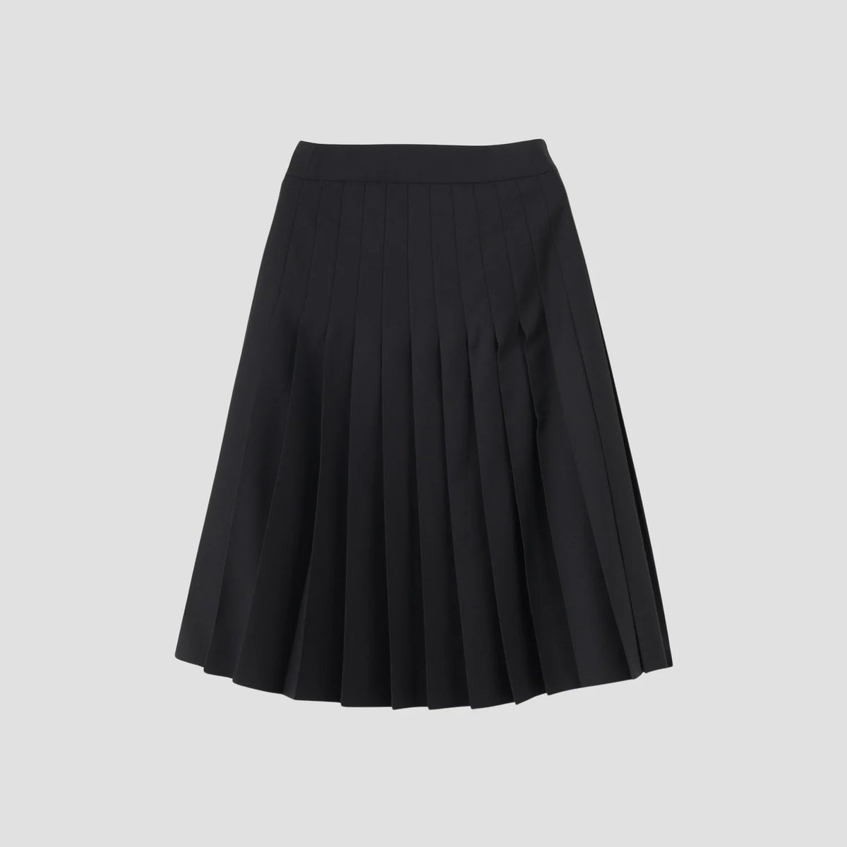 WOOL BLEND TWILL SKIRT