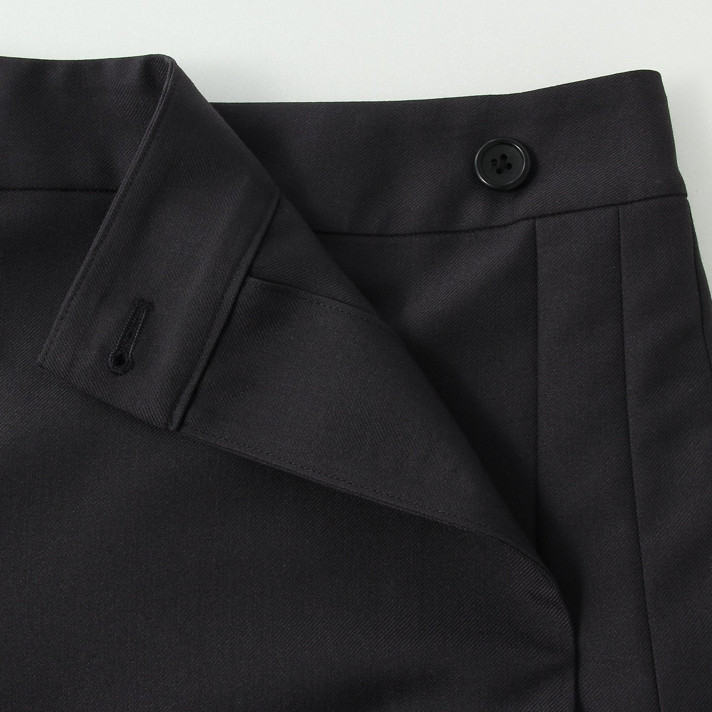WOOL BLEND TWILL SKIRT