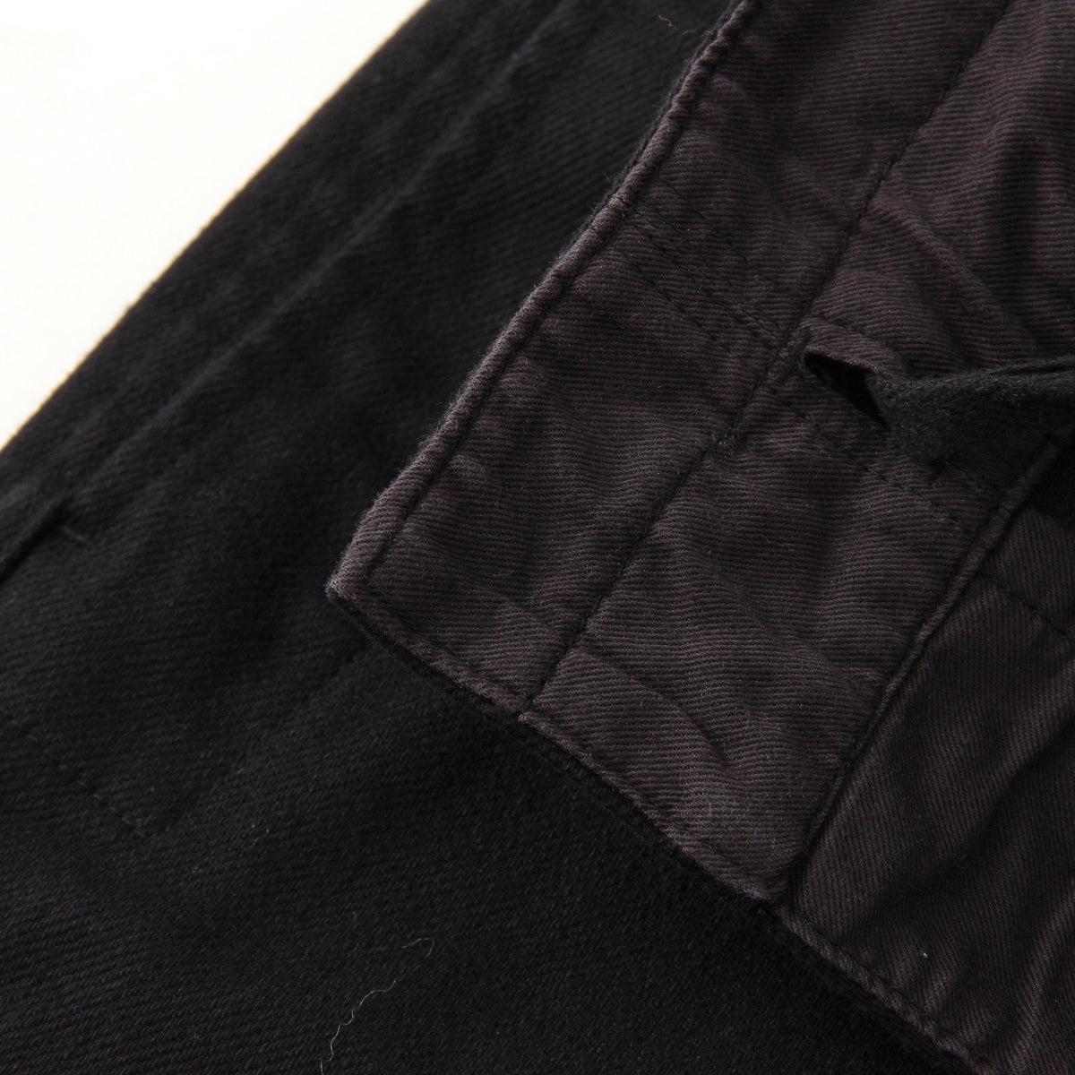 WORN COTTON DRILL TROUSERS