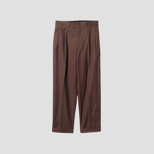 BRUSHED TWILL TROUSERS