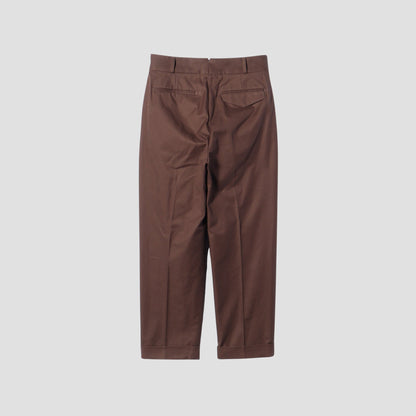 BRUSHED TWILL TROUSERS