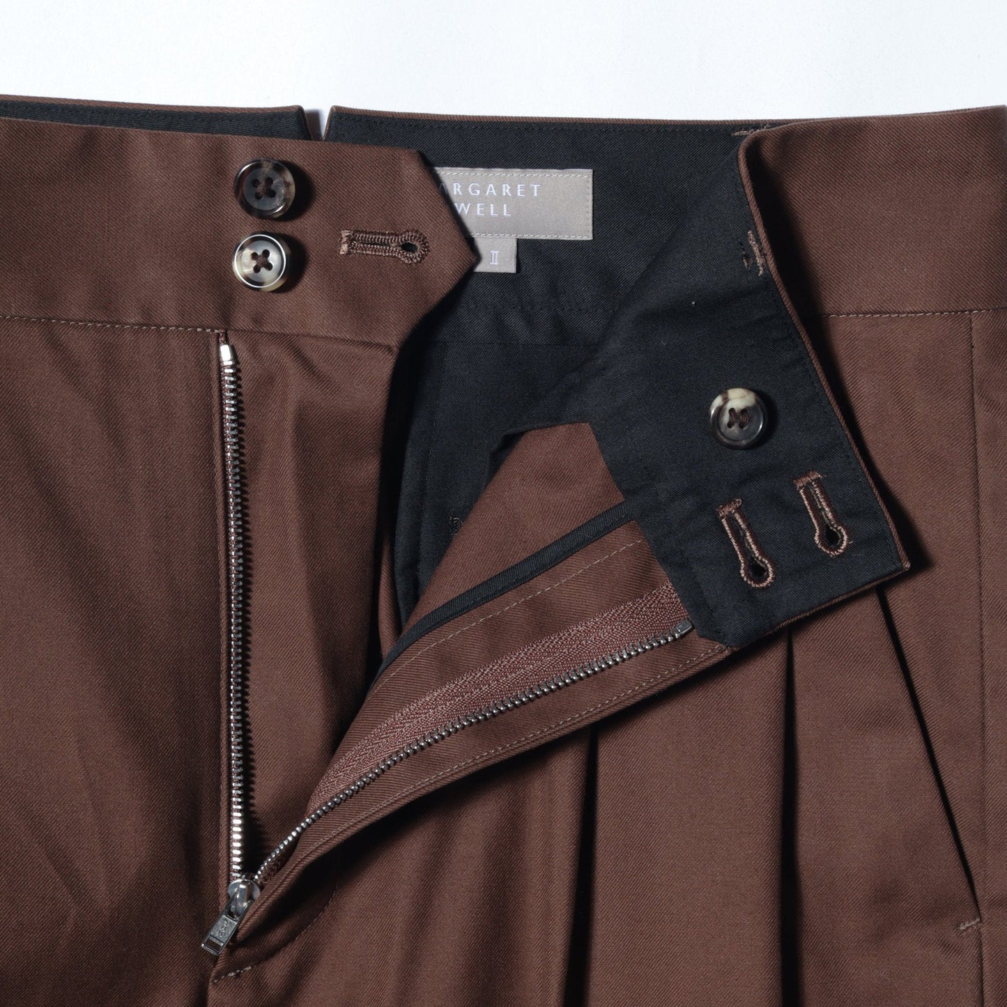 BRUSHED TWILL TROUSERS