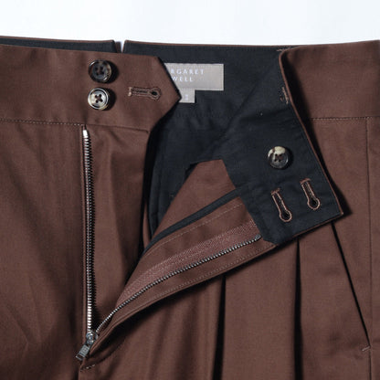 BRUSHED TWILL TROUSERS