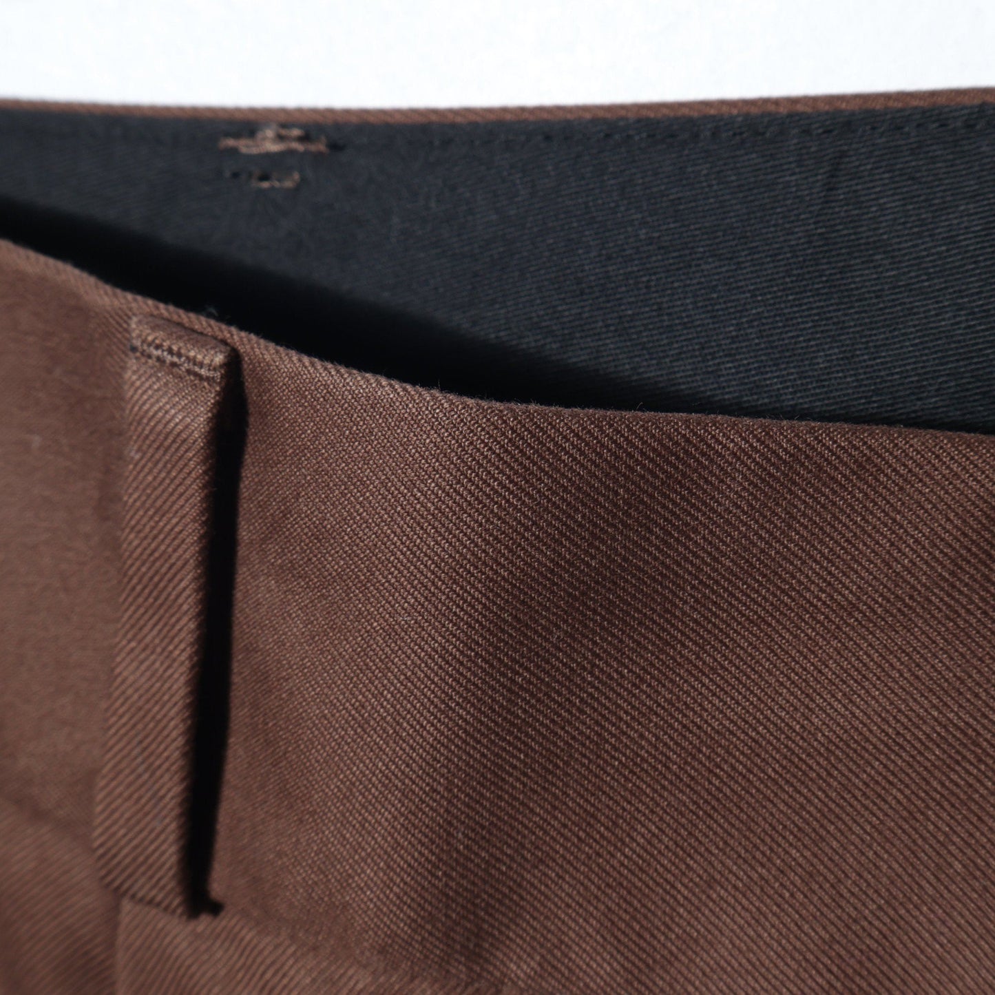 BRUSHED TWILL TROUSERS