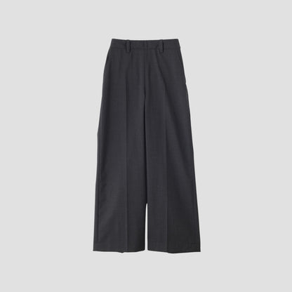 SUMMER WOOL POPLIN TROUSERS