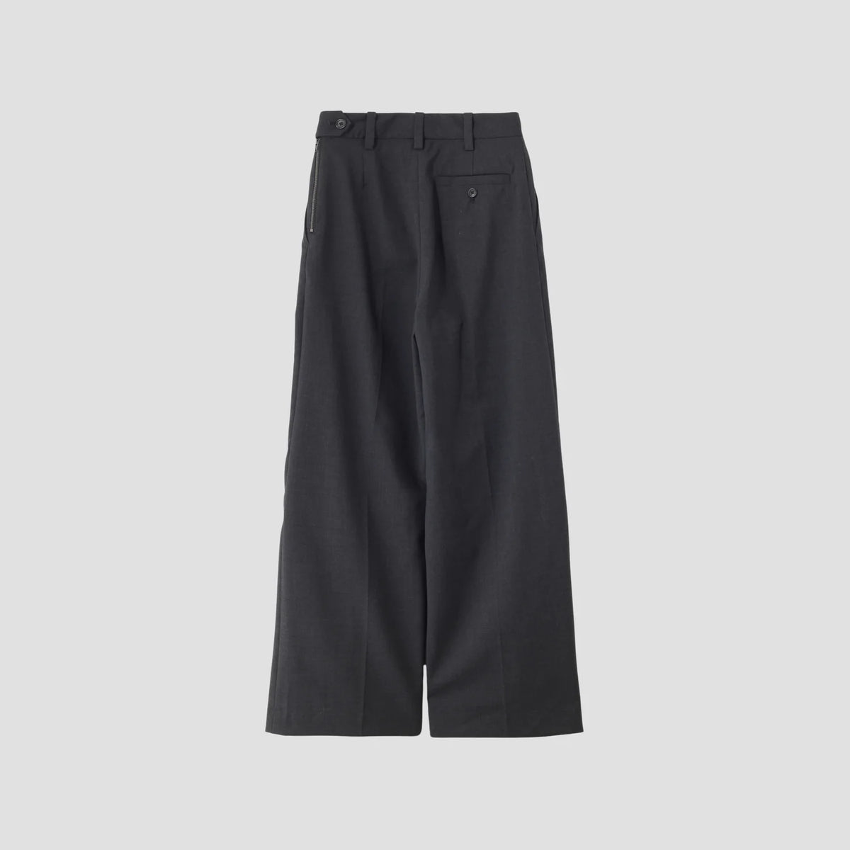 SUMMER WOOL POPLIN TROUSERS