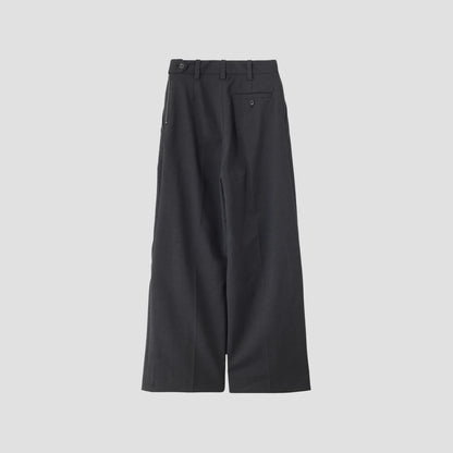 SUMMER WOOL POPLIN TROUSERS