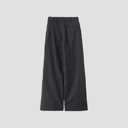 SUMMER WOOL POPLIN TROUSERS