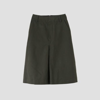 BRUSHED COTTON LINEN SKIRT