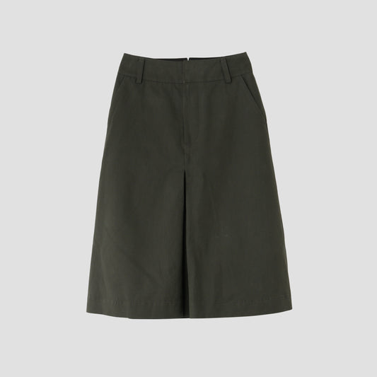 BRUSHED COTTON LINEN SKIRT