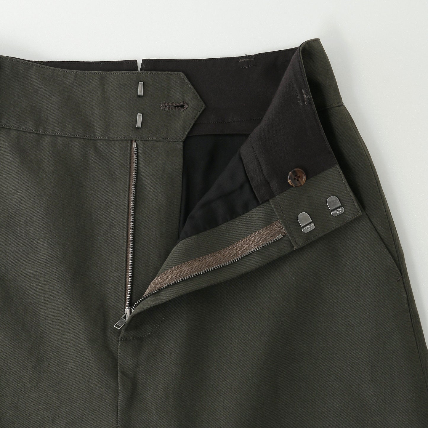 BRUSHED COTTON LINEN SKIRT