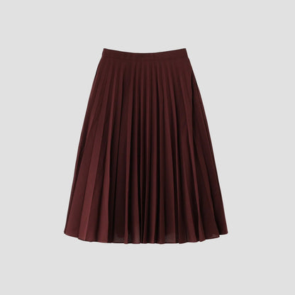 SHEER WOOL POLYESTER SKIRT