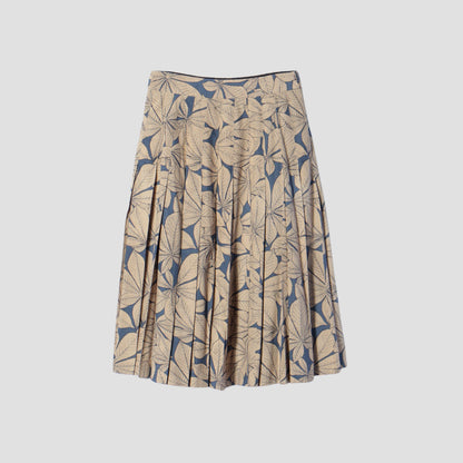 HORSE CHESTNUT SILK SKIRT