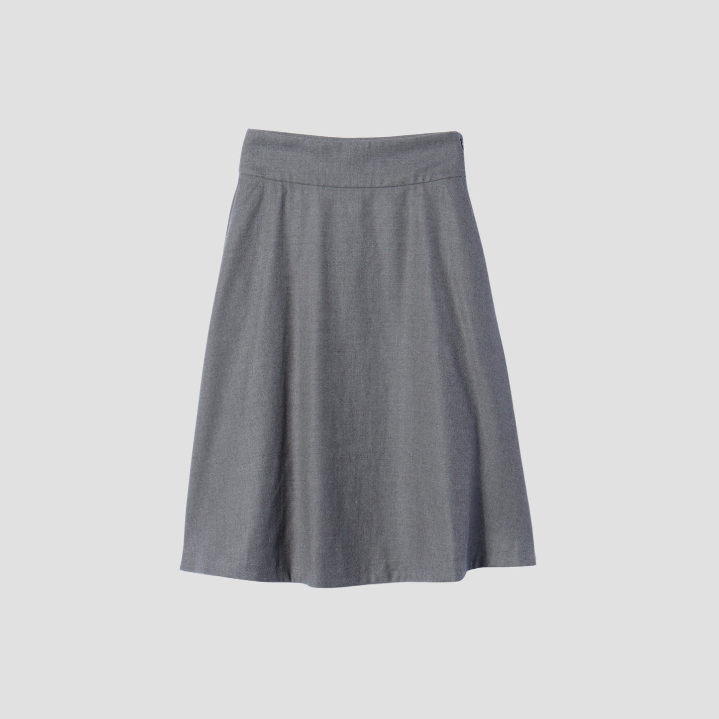 FINE WOOL FLANNEL SKIRT
