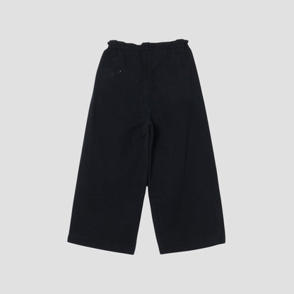 COTTON LINEN PLAIN WEAVE TROUSERS