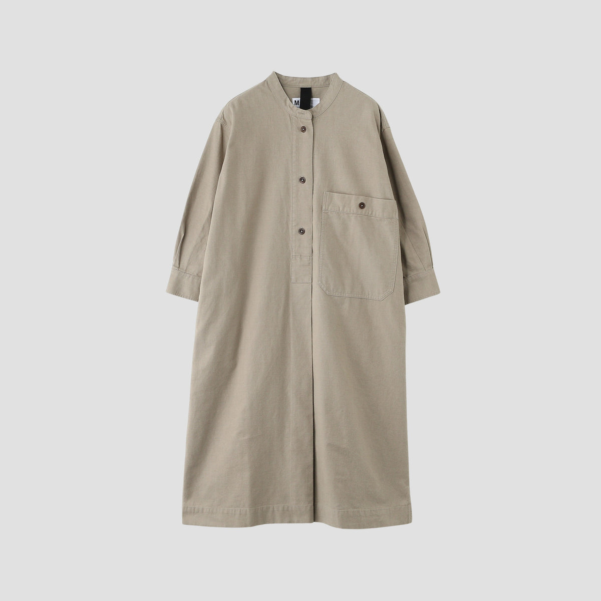 WORN COTTON WOOL TWILL DRESS