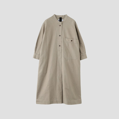 WORN COTTON WOOL TWILL DRESS
