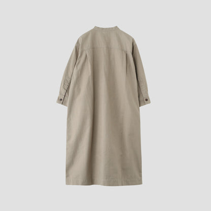 WORN COTTON WOOL TWILL DRESS