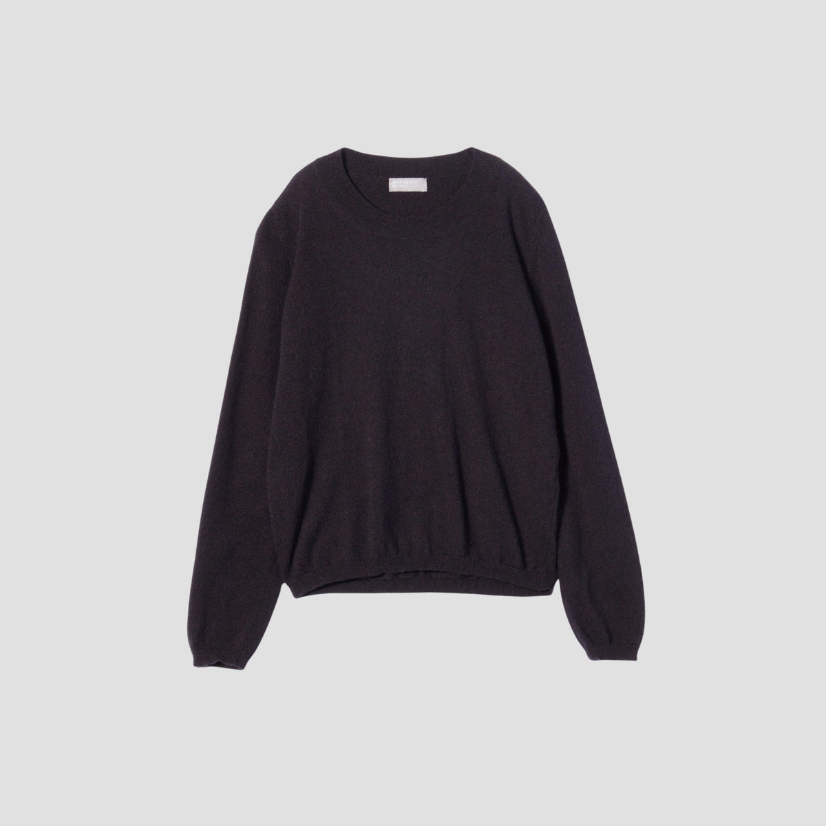 CASHMERE DEEP TRIM T-SHIRT KNIT