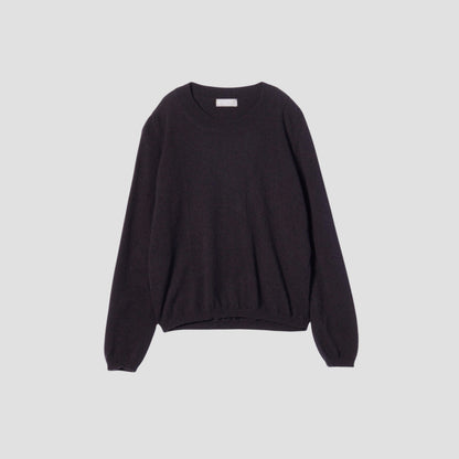 CASHMERE DEEP TRIM T-SHIRT KNIT