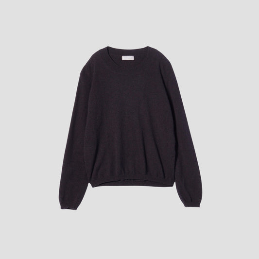 CASHMERE DEEP TRIM T-SHIRT KNIT