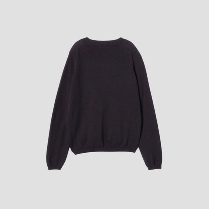 CASHMERE DEEP TRIM T-SHIRT KNIT