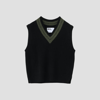 TOUGH WOOL RIB KNIT