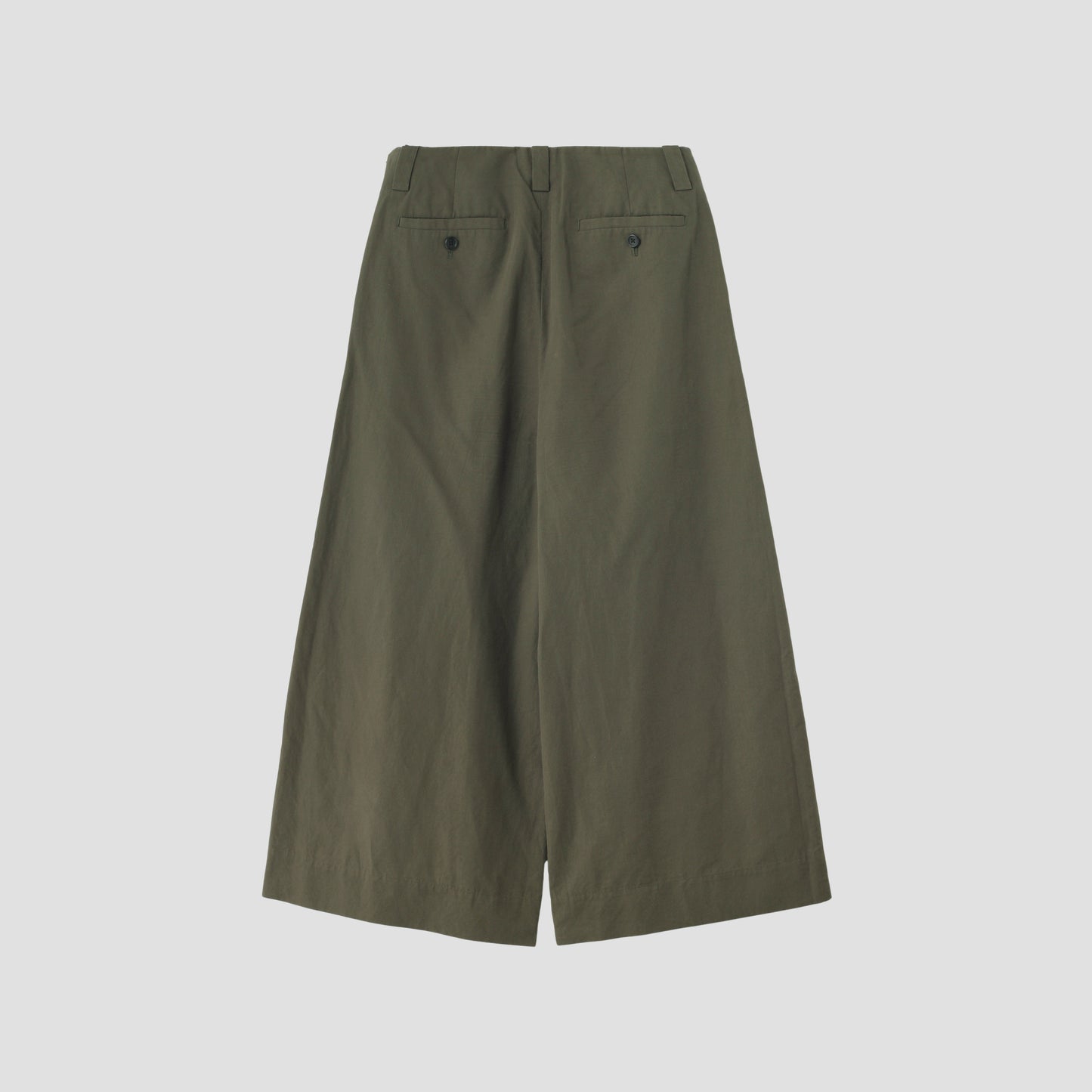 PLAIN WEAVE COTTON LINEN TROUSERS