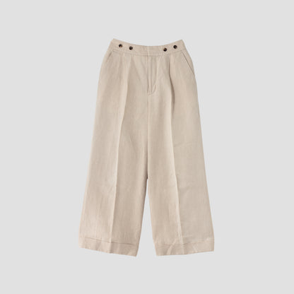 LINEN HOPSACK TROUSERS